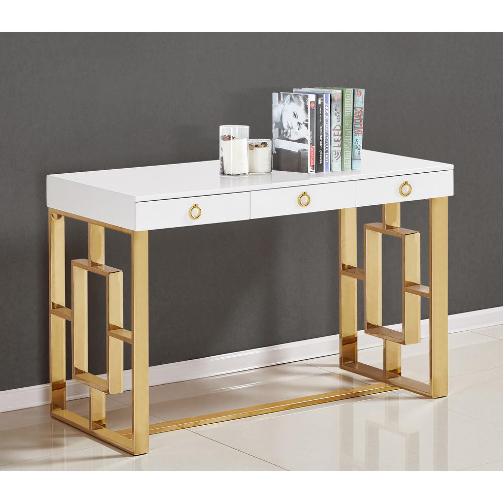 Contemporary 3-Drawer Writing Desk By Best Master Furniture | Desks |  Modishstore  - 4