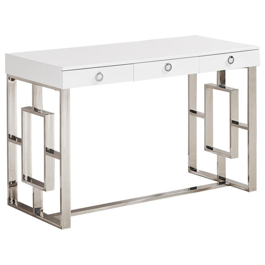Contemporary 3-Drawer Writing Desk By Best Master Furniture | Desks |  Modishstore 