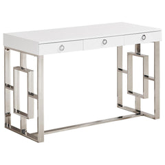 Contemporary 3-Drawer Writing Desk By Best Master Furniture