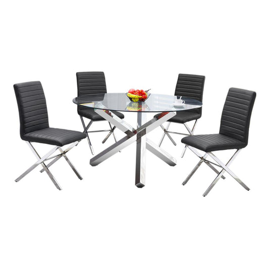 Tracy Modern 5-piece Gray Dining Set By Best Master Furniture | Dining Sets |  Modishstore 