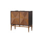 Labardi Brown with Antique Gold Accents Cabinet By Best Master Furniture | Cabinets |  Modishstore 