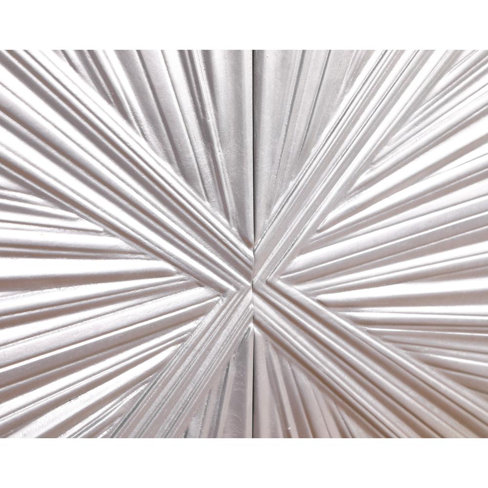 Lacy Metallic Silver Sheen Sideboard By Best Master Furniture | Sideboards |  Modishstore  - 3