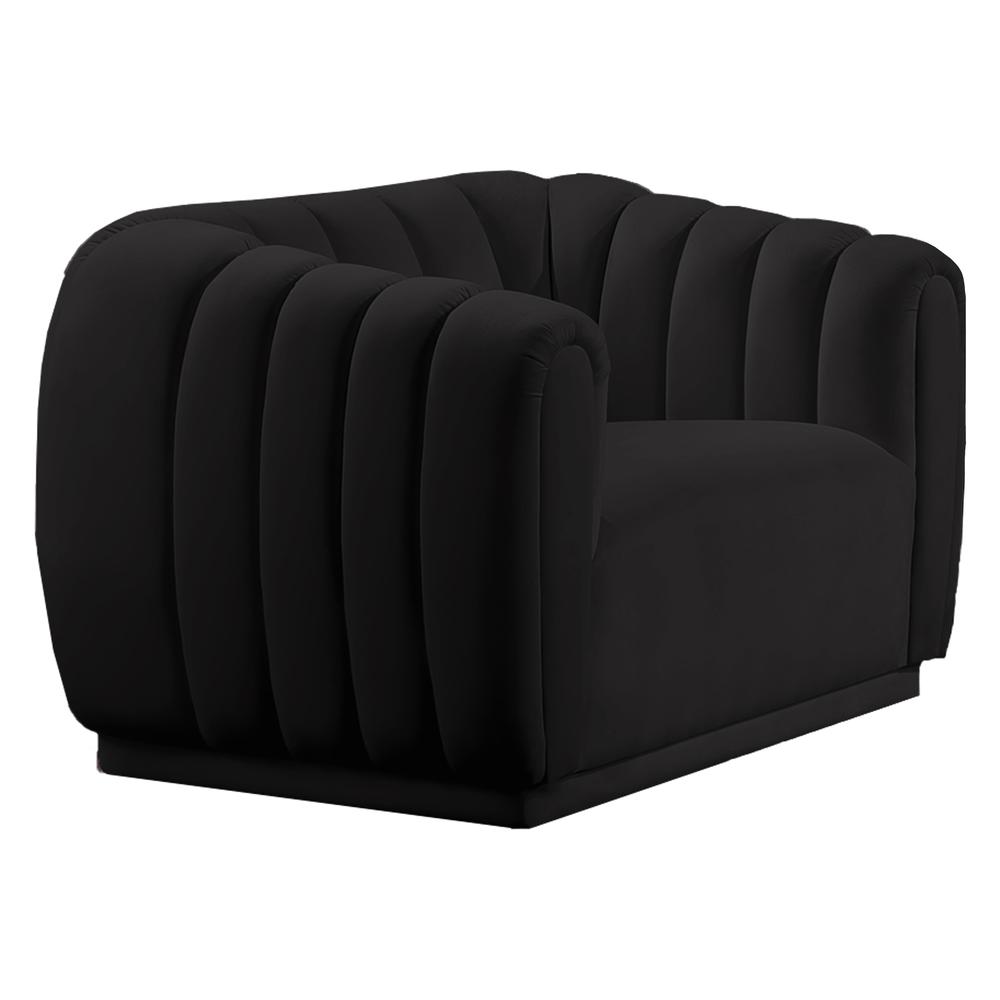 Villanova Black Velvet Arm Chair By Best Master Furniture | Armchairs |  Modishstore 
