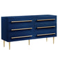 Bellanova Navy Dresser with Gold Accents By Best Master Furniture | Dressers |  Modishstore 