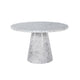 Serenity White/Gray Faux Marble Round Dining Table By Best Master Furniture | Dining Tables |  Modishstore 