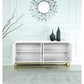 Senior White Lacquer w/ Gold Plated Sideboard By Best Master Furniture | Sideboards |  Modishstore  - 3