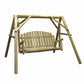 Natural Wood Yard Swing By Homeroots - 370273 | Outdoor Porch Swings | Modishstore