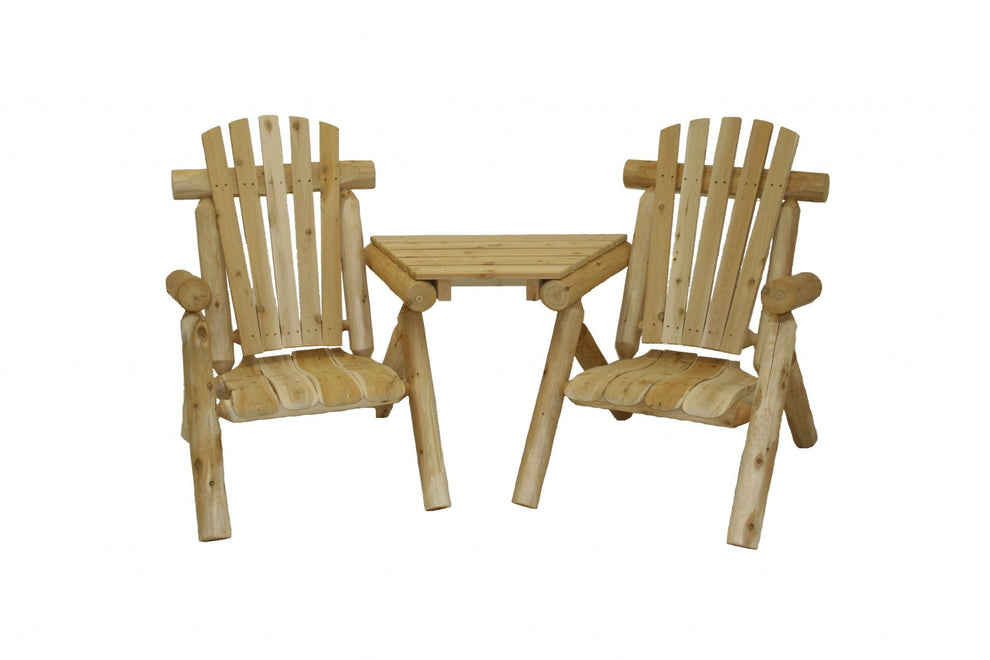 Natural Wood Visa-Tete By Homeroots | Outdoor Chairs | Modishstore - 2