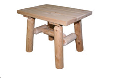 Rustic and Natural Wood End or Side Table By Homeroots
