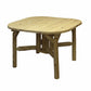 Natural Wood Roundabout Table By Homeroots | Outdoor Tables | Modishstore