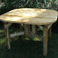 Natural Wood Roundabout Table By Homeroots | Outdoor Tables | Modishstore - 2