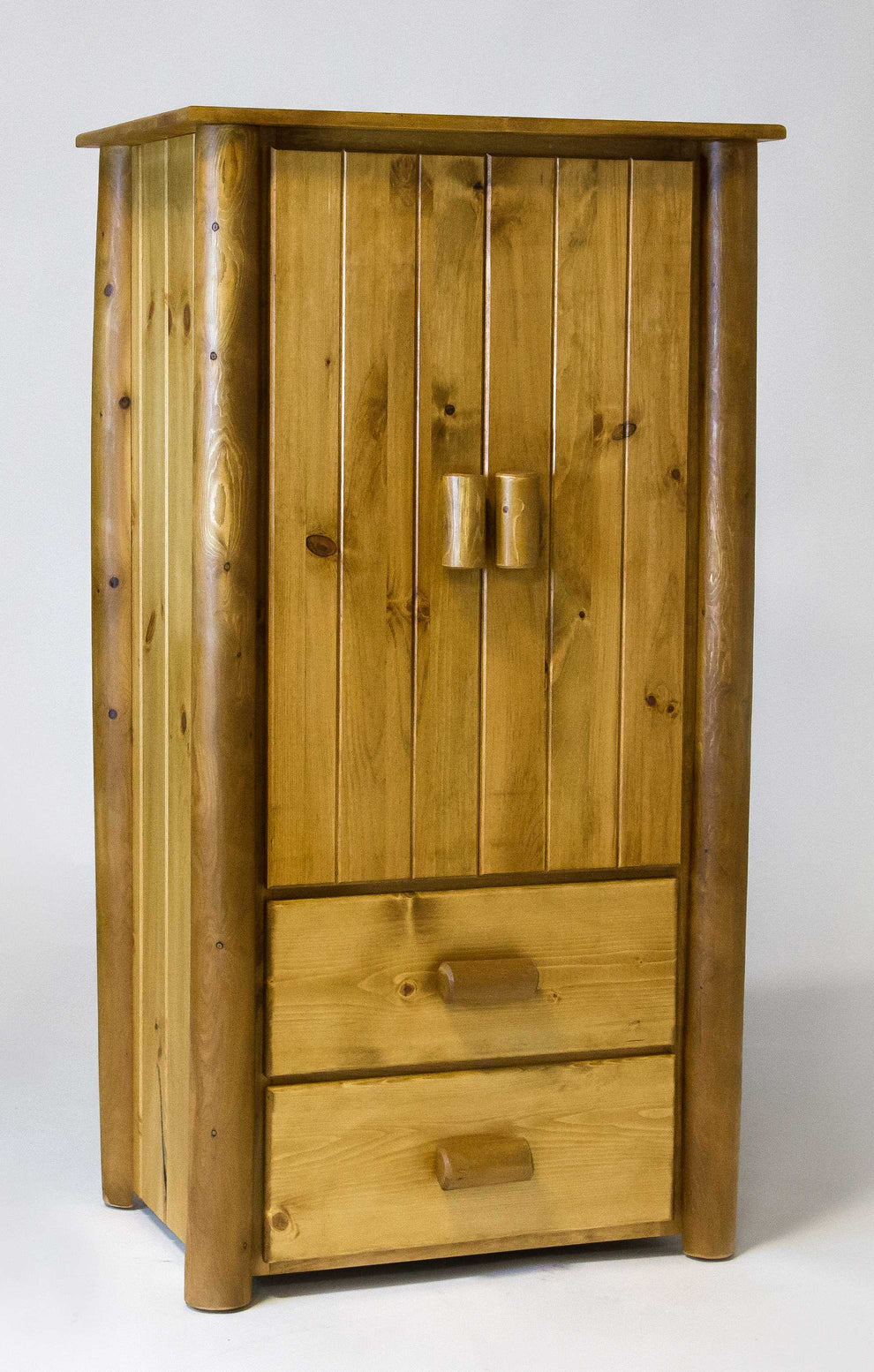 Natural Clear Finish All Wood Armoire By Homeroots | Armoires & Wardrobes | Modishstore - 6