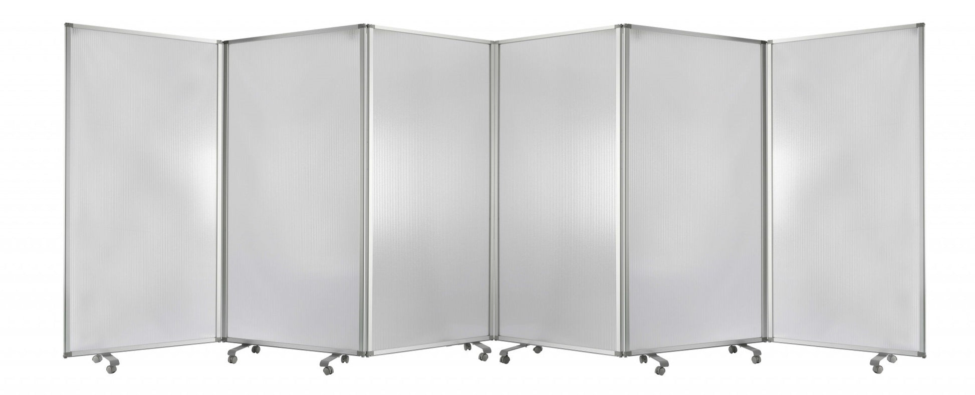 Clear Metal  Panel Resilient Screen By Homeroots - 370388 | Room Dividers | Modishstore - 3