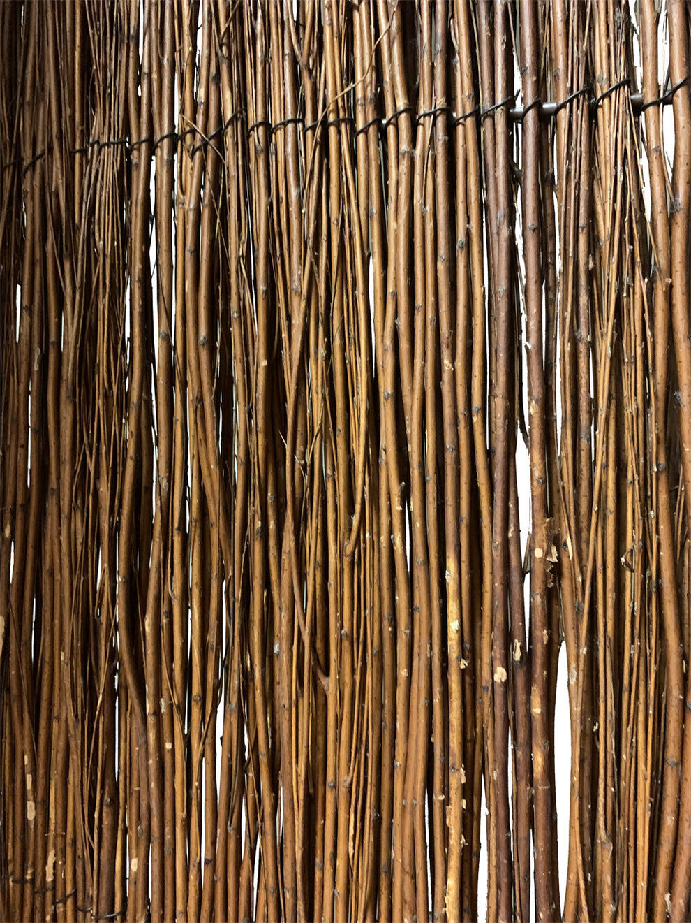 Rustic Willow Branch Three Panel Room Divider Screen By Homeroots | Room Dividers | Modishstore - 3