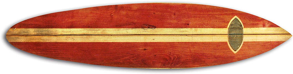 Vintage Look Red Surfboard Wall Art By Homeroots | Wall Decor | Modishstore - 2