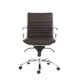 Low Back Office Chair in Black with Chromed Steel Base By Homeroots - 370531 | Office Chairs | Modishstore - 13