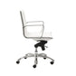 Low Back Office Chair in Black with Chromed Steel Base By Homeroots - 370531 | Office Chairs | Modishstore - 39