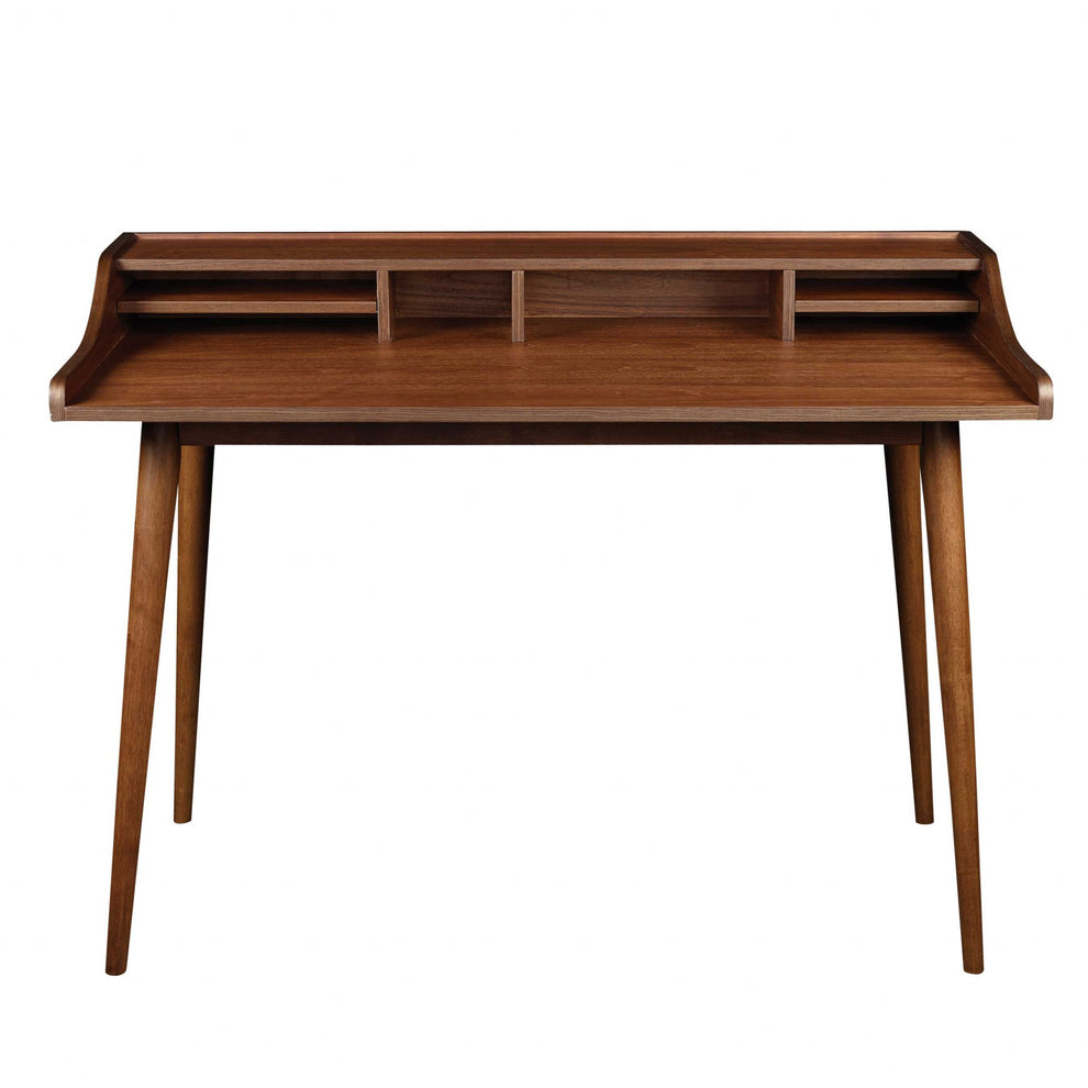 Desk in American Walnut By Homeroots | Desks | Modishstore - 2