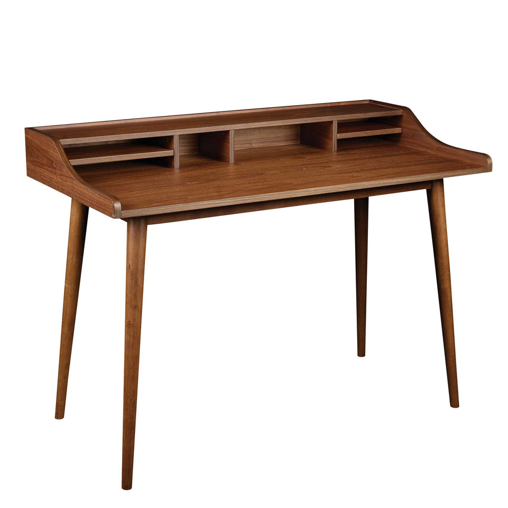 Desk in American Walnut By Homeroots | Desks | Modishstore - 3