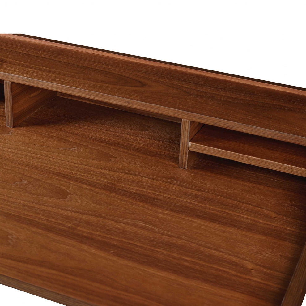 Desk in American Walnut By Homeroots | Desks | Modishstore - 5