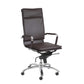 High Back Office Chair in Black with Chromed Steel Base By Homeroots - 370545 | Office Chairs | Modishstore - 12