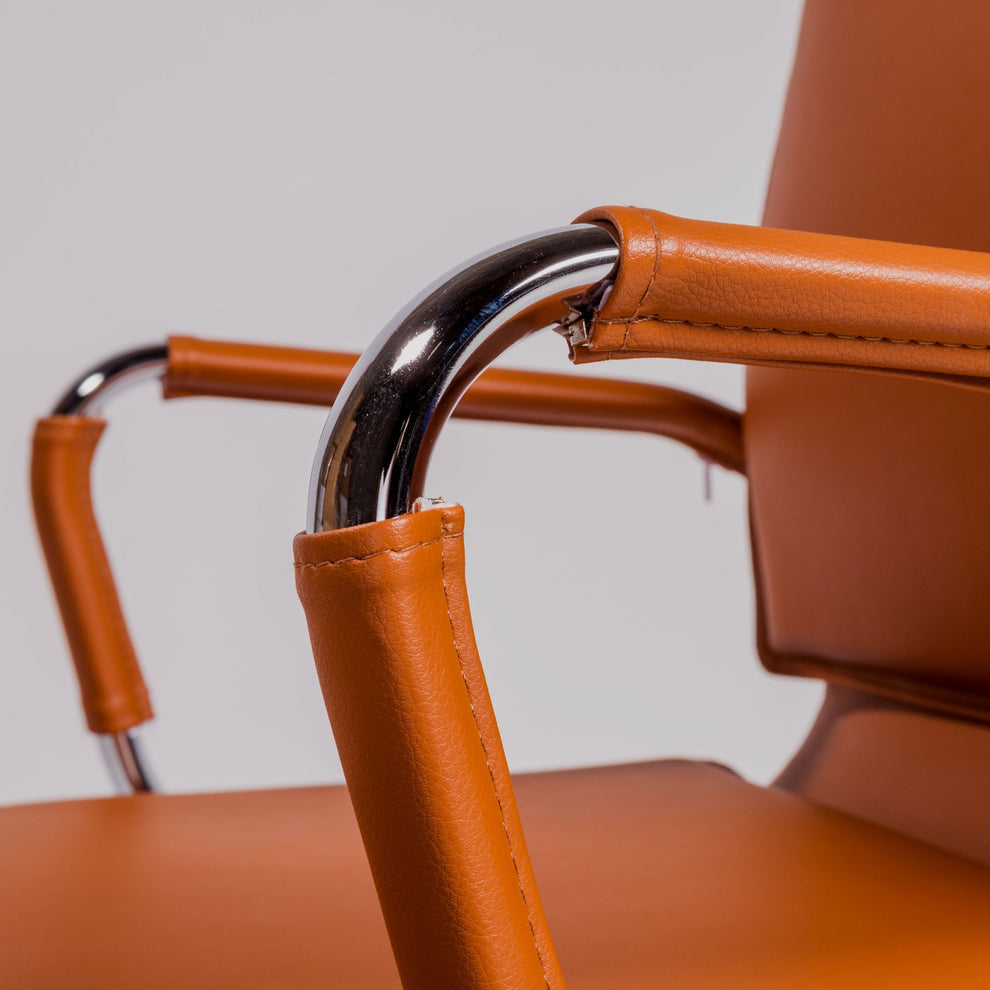 High Back Office Chair in Black with Chromed Steel Base By Homeroots - 370545 | Office Chairs | Modishstore - 16