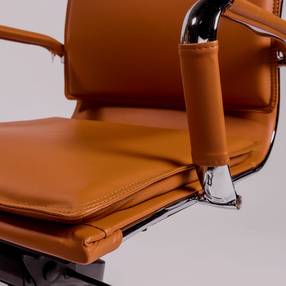 Low Back Office Chair in Black with Chromed Steel Base By Homeroots - 370555 | Office Chairs | Modishstore - 16