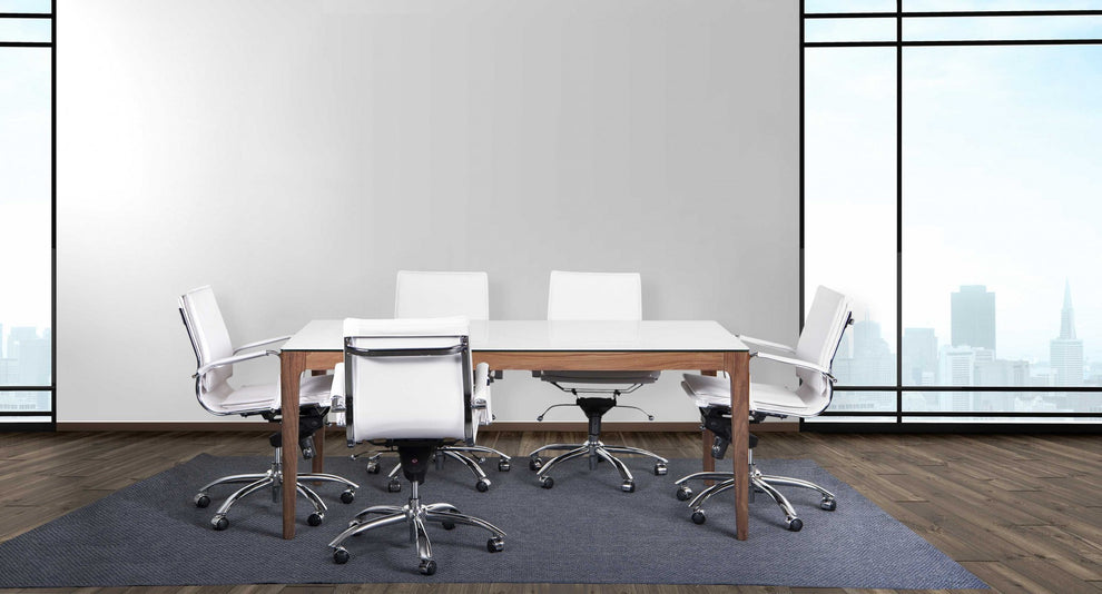 Low Back Office Chair in Black with Chromed Steel Base By Homeroots - 370555 | Office Chairs | Modishstore - 21