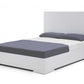 Contemporary White Queen Platform Bed By Homeroots | Beds | Modishstore - 3