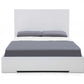 Contemporary White Queen Platform Bed By Homeroots | Beds | Modishstore - 3