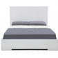 Contemporary White Queen Platform Bed By Homeroots | Beds | Modishstore - 4