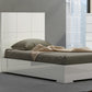 Gloss White Stainless Steel Twin Bed By Homeroots - 370628 | Beds | Modishstore - 3