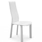 Set Of 4 Modern Dining White Faux Leather Dining Chairs By Homeroots | Dining Chairs | Modishstore - 4