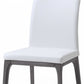 Set Of 2 Taupe Faux Leather Dining Chairs By Homeroots - 370658 | Dining Chairs | Modishstore - 11