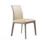 Set Of 2 Taupe Faux Leather Dining Chairs By Homeroots - 370661 | Dining Chairs | Modishstore