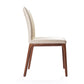 Set Of 2 Taupe Faux Leather Dining Chairs By Homeroots - 370661 | Dining Chairs | Modishstore - 2