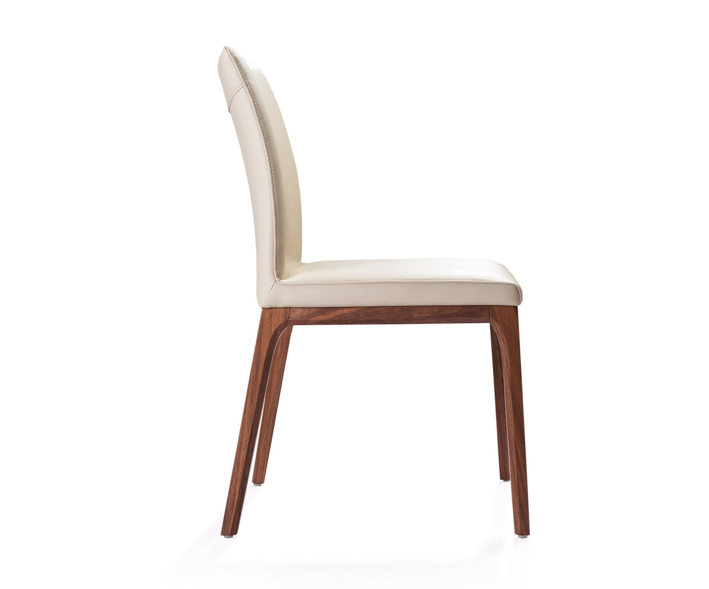 Set Of 2 Taupe Faux Leather Dining Chairs By Homeroots - 370661 | Dining Chairs | Modishstore - 2