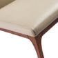 Set Of 2 Taupe Faux Leather Dining Chairs By Homeroots - 370661 | Dining Chairs | Modishstore - 3