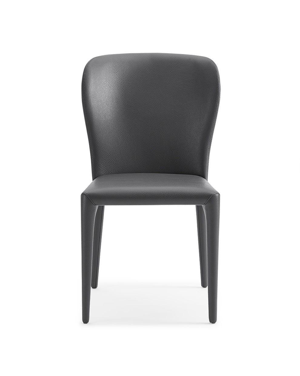 Set Of 2 Gray Faux Leather Dining Chairs By Homeroots - 370663 | Dining Chairs | Modishstore - 2