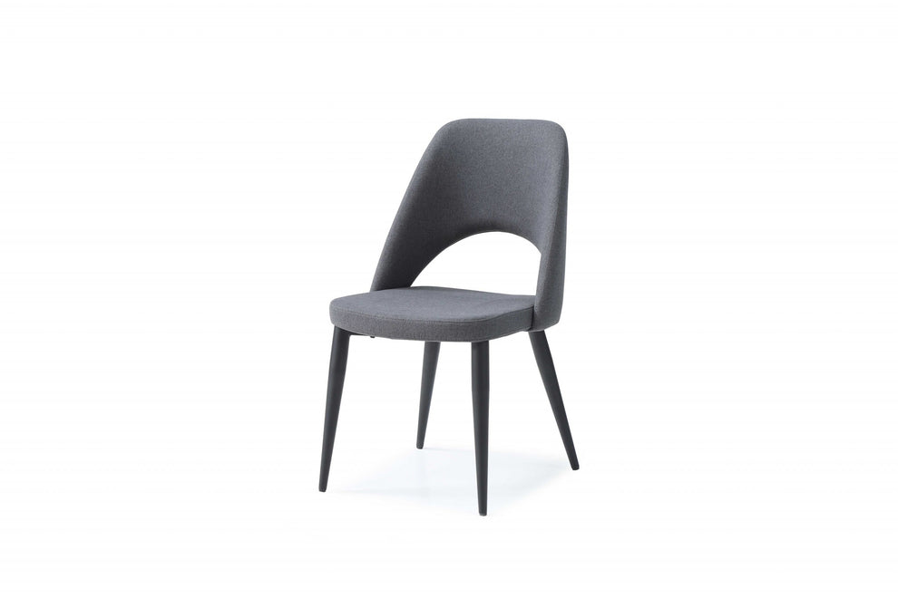 Set Of 2 Blue Faux Leather Metal Dining Chairs By Homeroots | Dining Chairs | Modishstore - 2