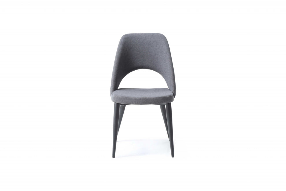 Set Of 2 Blue Faux Leather Metal Dining Chairs By Homeroots | Dining Chairs | Modishstore - 3