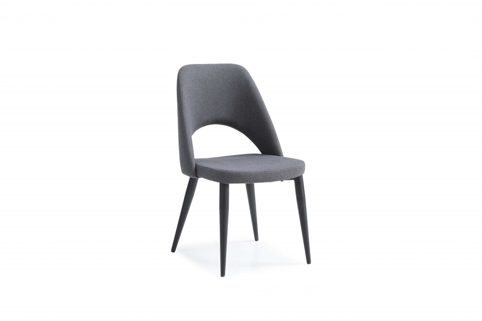 Set Of 2 Blue Faux Leather Metal Dining Chairs By Homeroots | Dining Chairs | Modishstore - 4