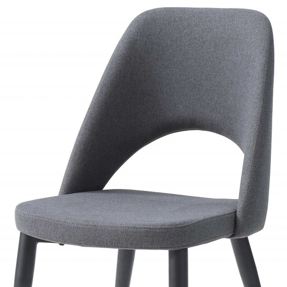 Set Of 2 Blue Faux Leather Metal Dining Chairs By Homeroots | Dining Chairs | Modishstore - 5