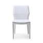 Set Of 2 White Faux Leather Dining Chairs By Homeroots - 370670 | Dining Chairs | Modishstore - 3