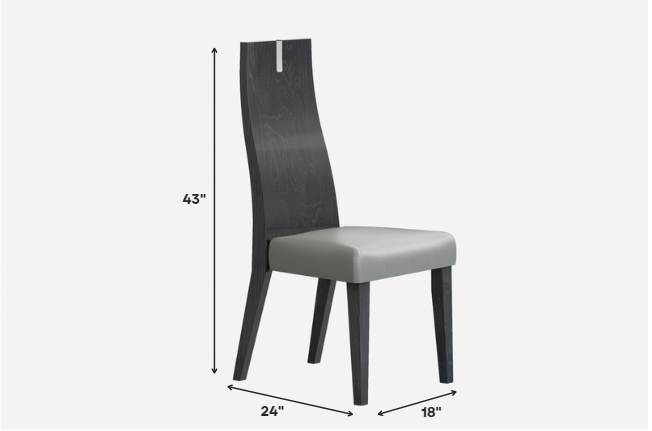 Set Of 2 Chair Faux Leather Metal Dining Chairs By Homeroots | Dining Chairs | Modishstore - 2
