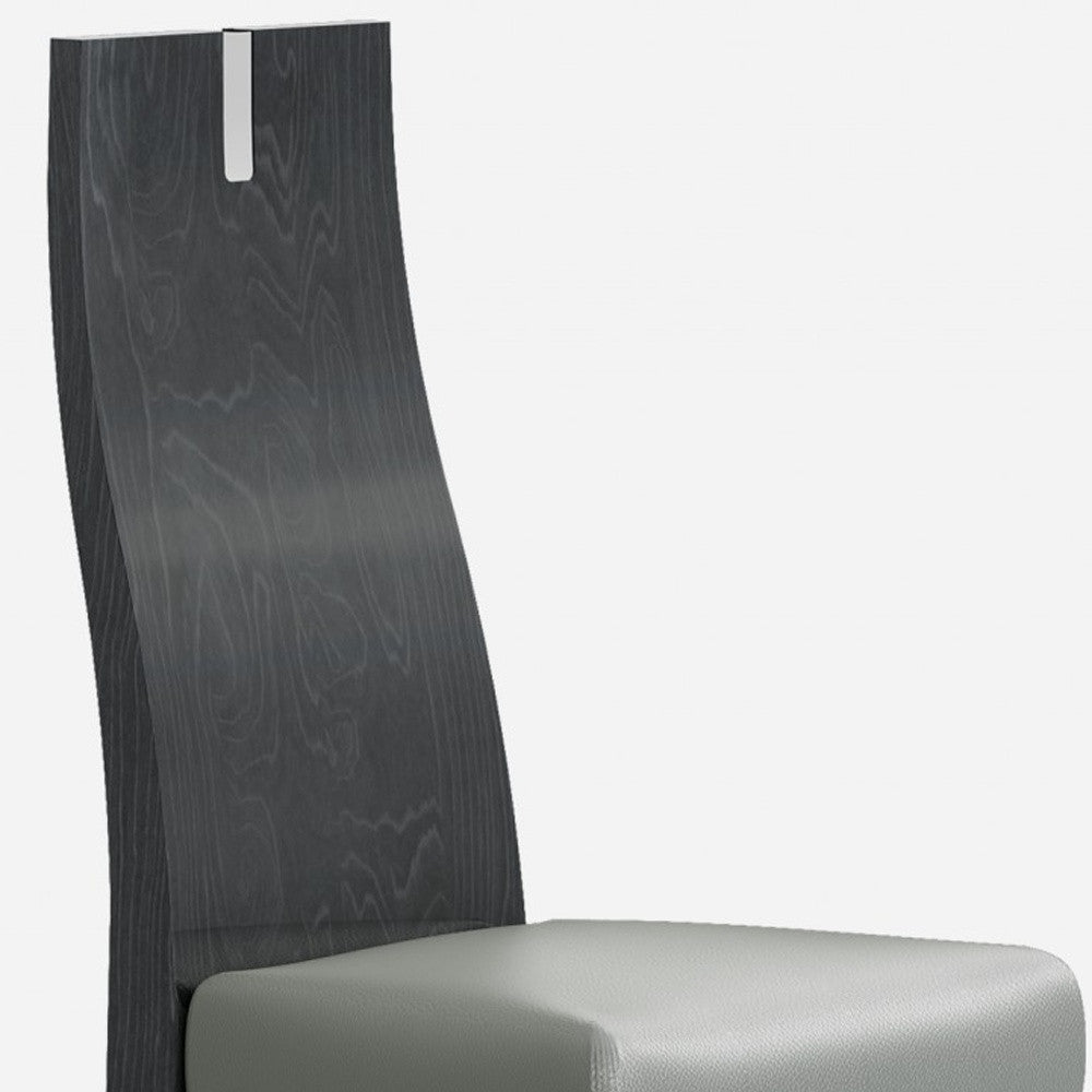 Set Of 2 Chair Faux Leather Metal Dining Chairs By Homeroots | Dining Chairs | Modishstore - 4