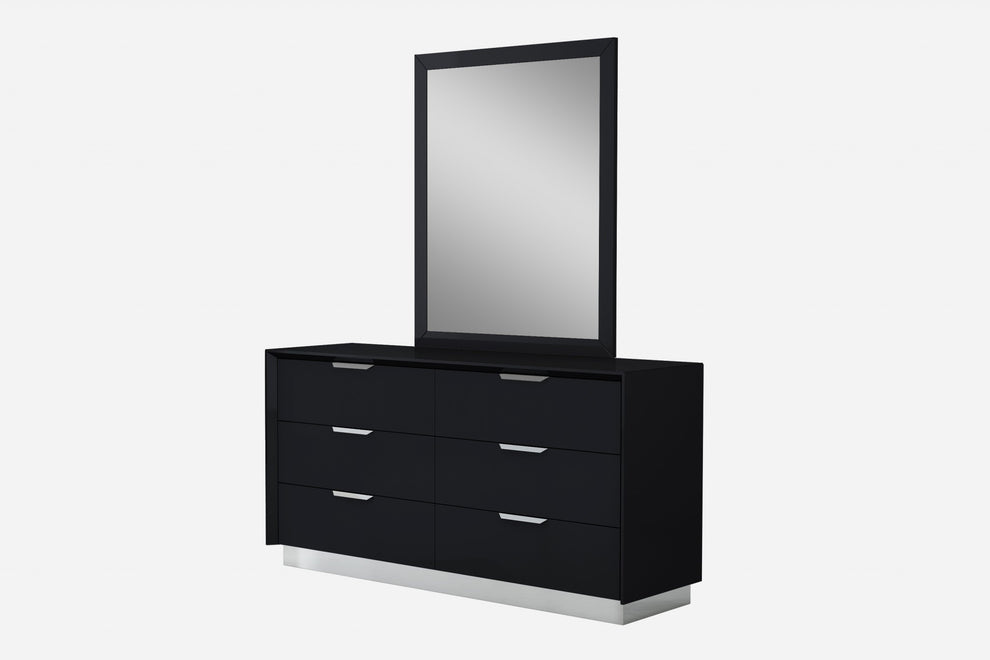 Gray Double Dresser By Homeroots | Dressers | Modishstore - 3