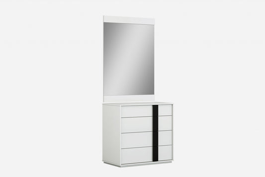 White Double Dresser Extension By Homeroots - 370698 | Dressers | Modishstore