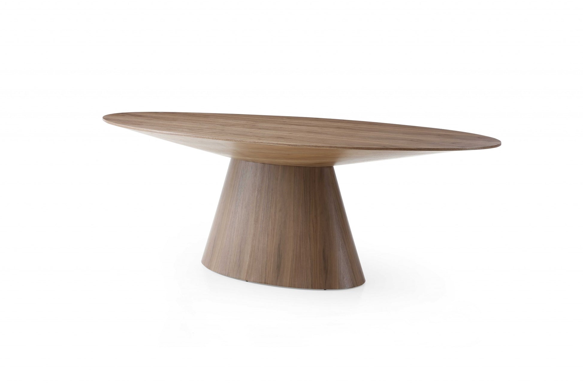 Gray Oak Veneer Oval Dining Table By Homeroots | Dining Tables | Modishstore - 8