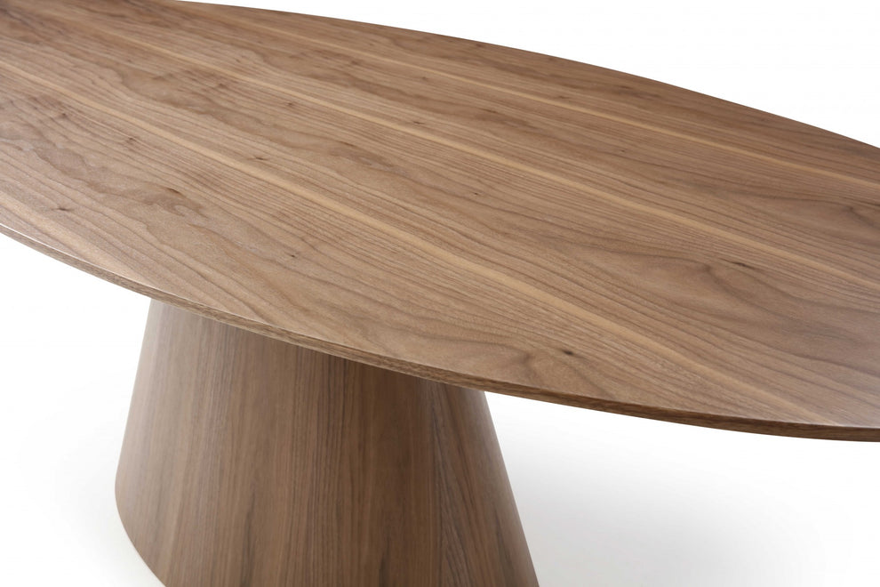 Gray Oak Veneer Oval Dining Table By Homeroots | Dining Tables | Modishstore - 10